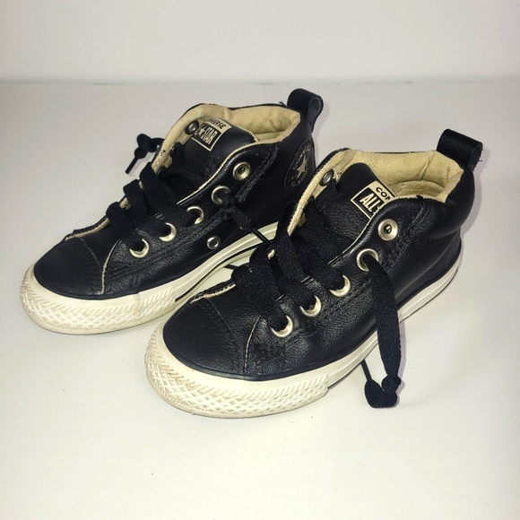 Converse All Star Chuck Taylor Junior Kids Black Size 11.5 Shoes - Picture 1 of 6